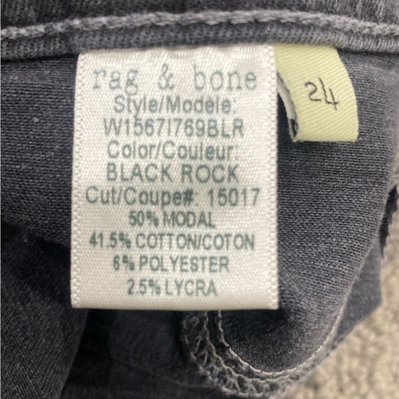 RAG & BONE 10 Inch Capri Jean With Slit size 24 NWT - Picture 7 of 9